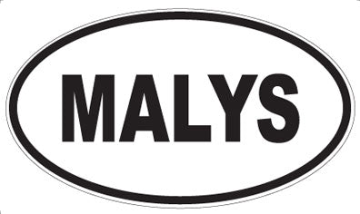 MALYS - Oval Sticker