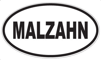 MALZAHN - Oval Sticker