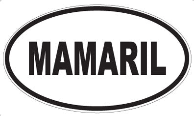 MAMARIL - Oval Sticker