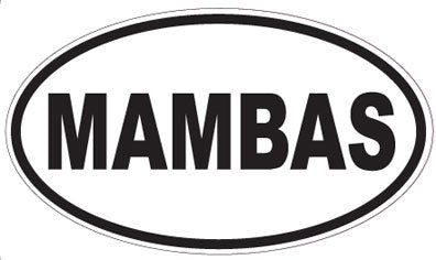 MAMBAS - Oval Sticker