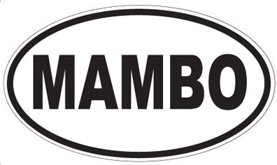 MAMBO - Oval Magnet
