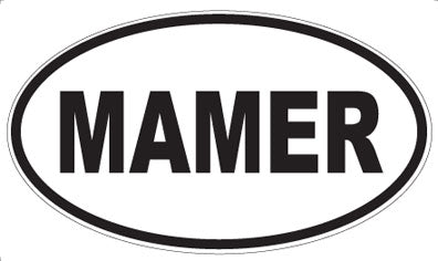 MAMER - Oval Magnet