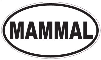 MAMMAL - Oval Sticker