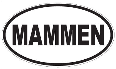 MAMMEN - Oval Sticker