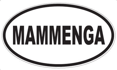 MAMMENGA - Oval Sticker