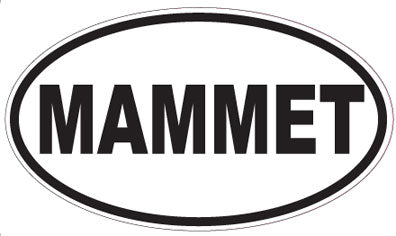 MAMMET - Oval Sticker