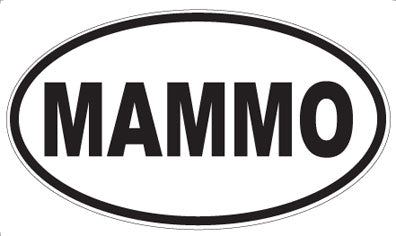 MAMMO - Oval Sticker