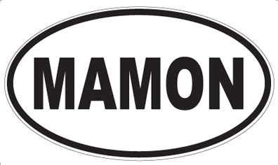 MAMON - Oval Magnet