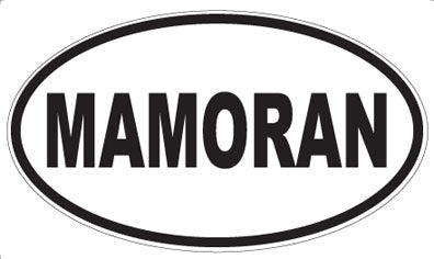 MAMORAN - Oval Sticker