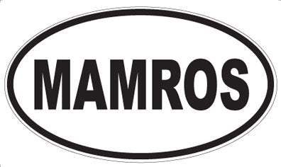 MAMROS - Oval Magnet