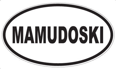MAMUDOSKI - Oval Magnet
