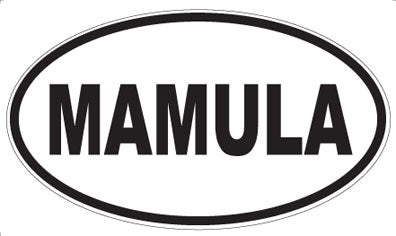 MAMULA - Oval Sticker