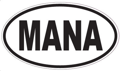MANA - Oval Sticker