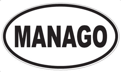 MANAGO - Oval Sticker