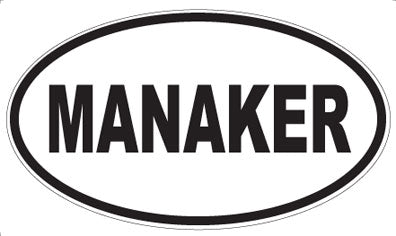 MANAKER - Oval Magnet