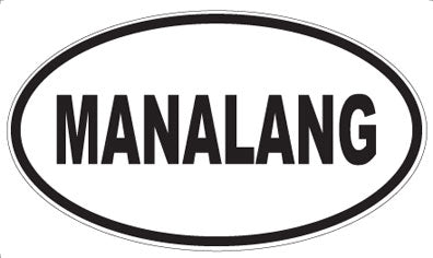 MANALANG - Oval Sticker