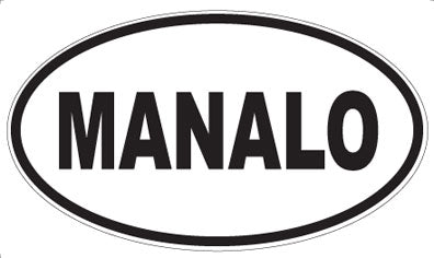 MANALO - Oval Sticker
