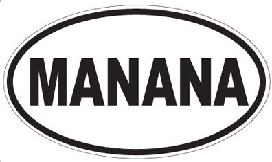 MANANA - Oval Sticker