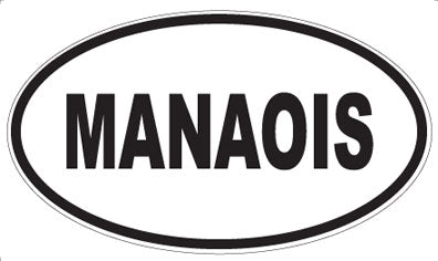 MANAOIS - Oval Sticker