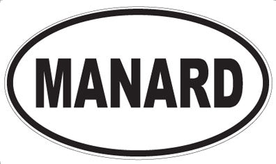 MANARD - Oval Sticker