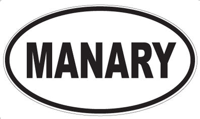 MANARY - Oval Magnet