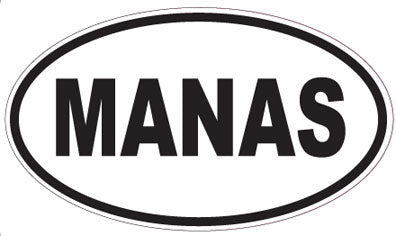 MANAS - Oval Sticker