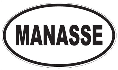 MANASSE - Oval Sticker