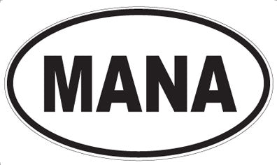 MANA - Oval Magnet