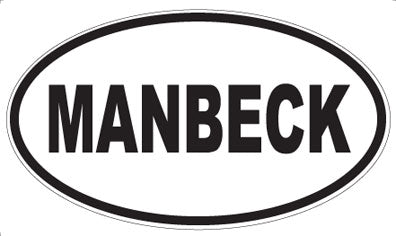 MANBECK - Oval Sticker