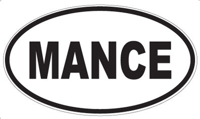 MANCE - Oval Sticker
