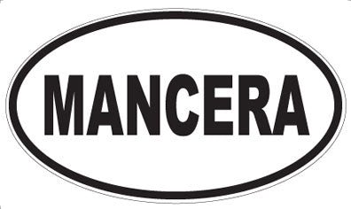 MANCERA - Oval Sticker