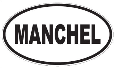 MANCHEL - Oval Magnet