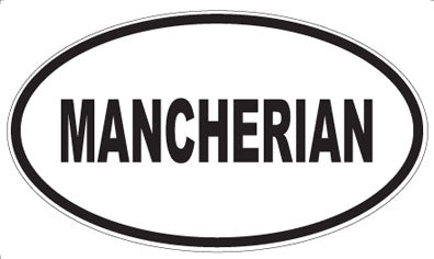 MANCHERIAN - Oval Sticker