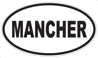 MANCHER - Oval Magnet