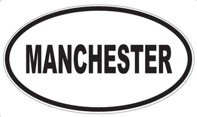 MANCHESTER - Oval Magnet