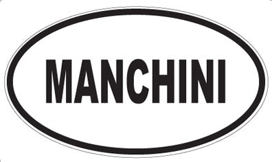 MANCHINI - Oval Magnet
