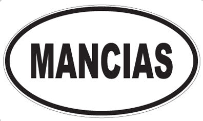 MANCIAS - Oval Magnet
