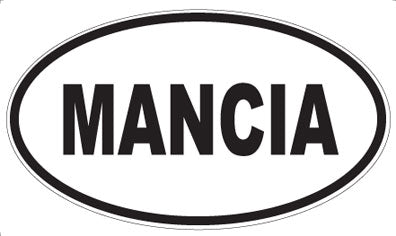 MANCIA - Oval Magnet