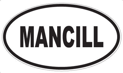 MANCILL - Oval Sticker