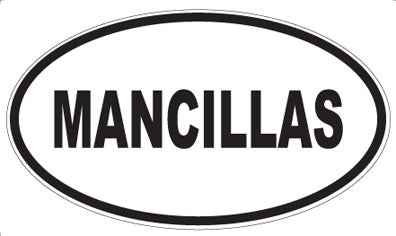 MANCILLAS - Oval Magnet