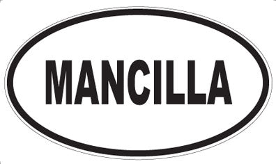 MANCILLA - Oval Magnet