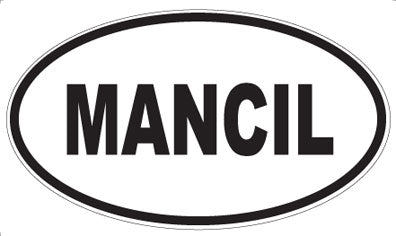 MANCIL - Oval Magnet