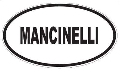 MANCINELLI - Oval Sticker