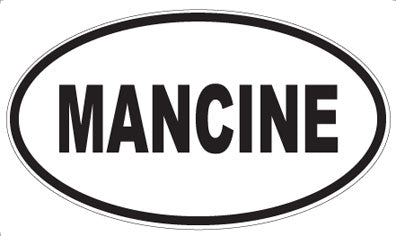 MANCINE - Oval Magnet