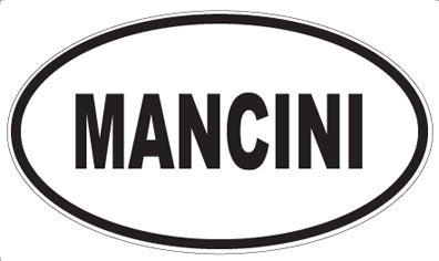 MANCINI - Oval Sticker