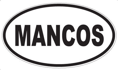 MANCOS - Oval Magnet