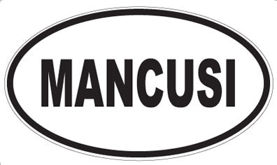 MANCUSI - Oval Magnet