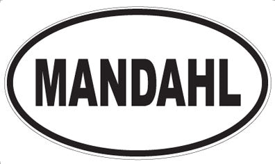 MANDAHL - Oval Magnet