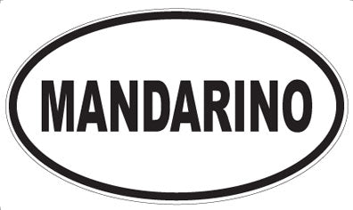 MANDARINO - Oval Sticker