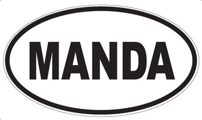 MANDA - Oval Magnet